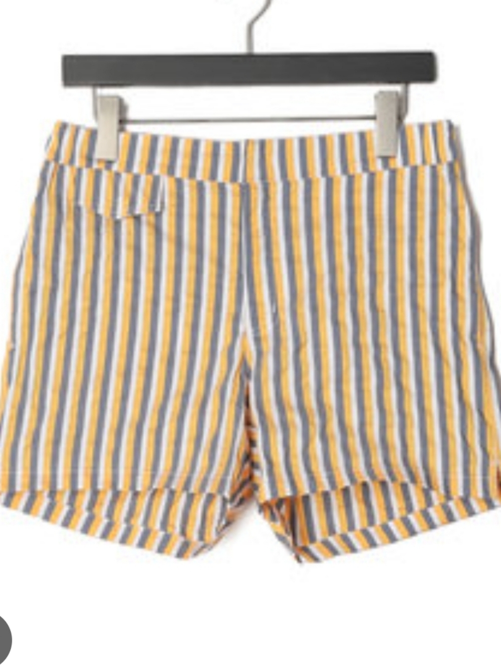 NWT Incotex Mare Slowear Swim Trunks Men's Yellow Grey White Stripe
